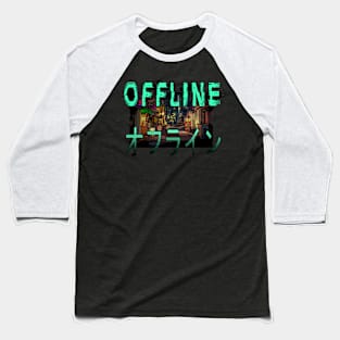 Vaporwave vibes | OffLine Baseball T-Shirt